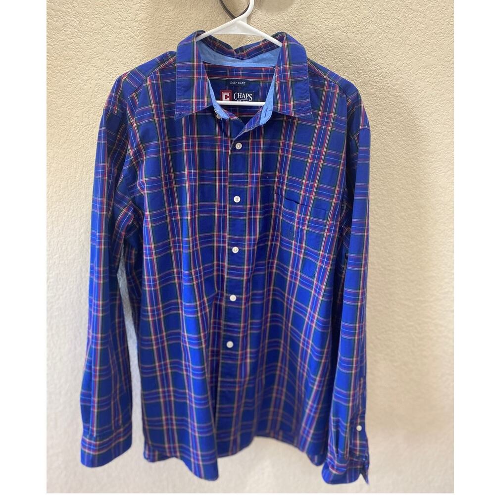 Chaps Mens Dress Shirt Size XXL